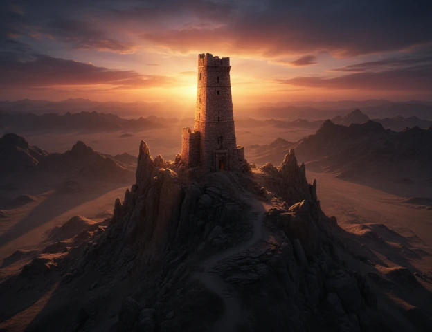 Illustration of the Tower of Joy, where Jon Snow's true Targaryen parentage was hidden